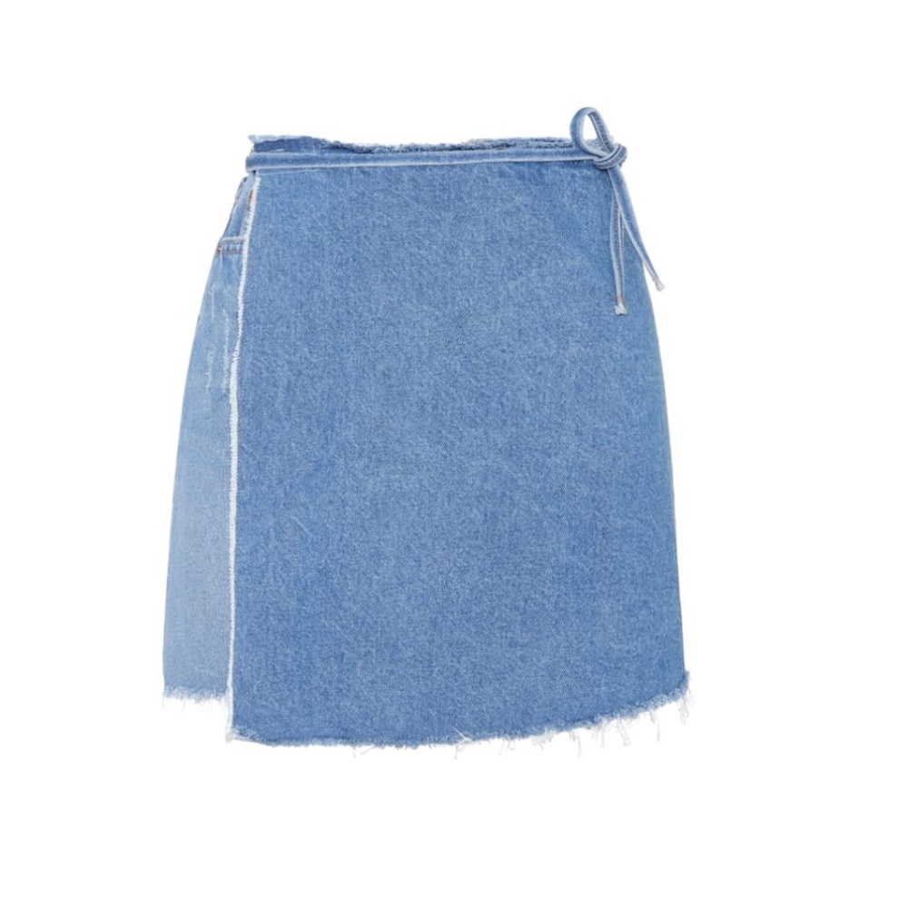 GRLFRND Ella Reconstructed Wrap Skirt